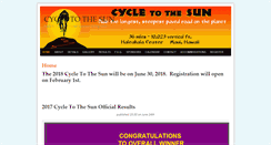 Desktop Screenshot of cycletothesun.com