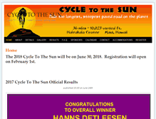 Tablet Screenshot of cycletothesun.com
